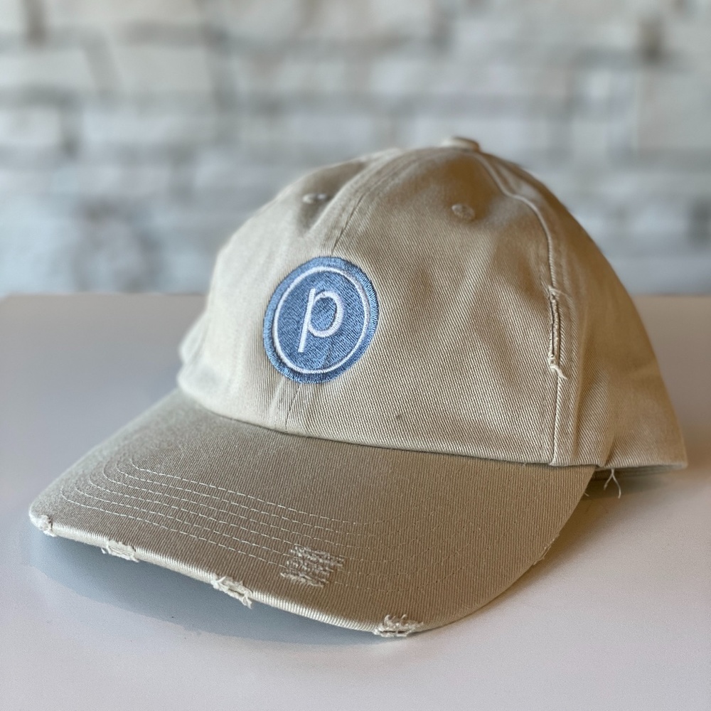Pure Barre Circle P Distressed Hat